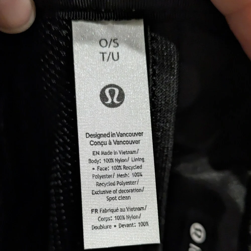 Lululemon Everywhere Belt Bag Black 1L Water Repellent Fanny Pack